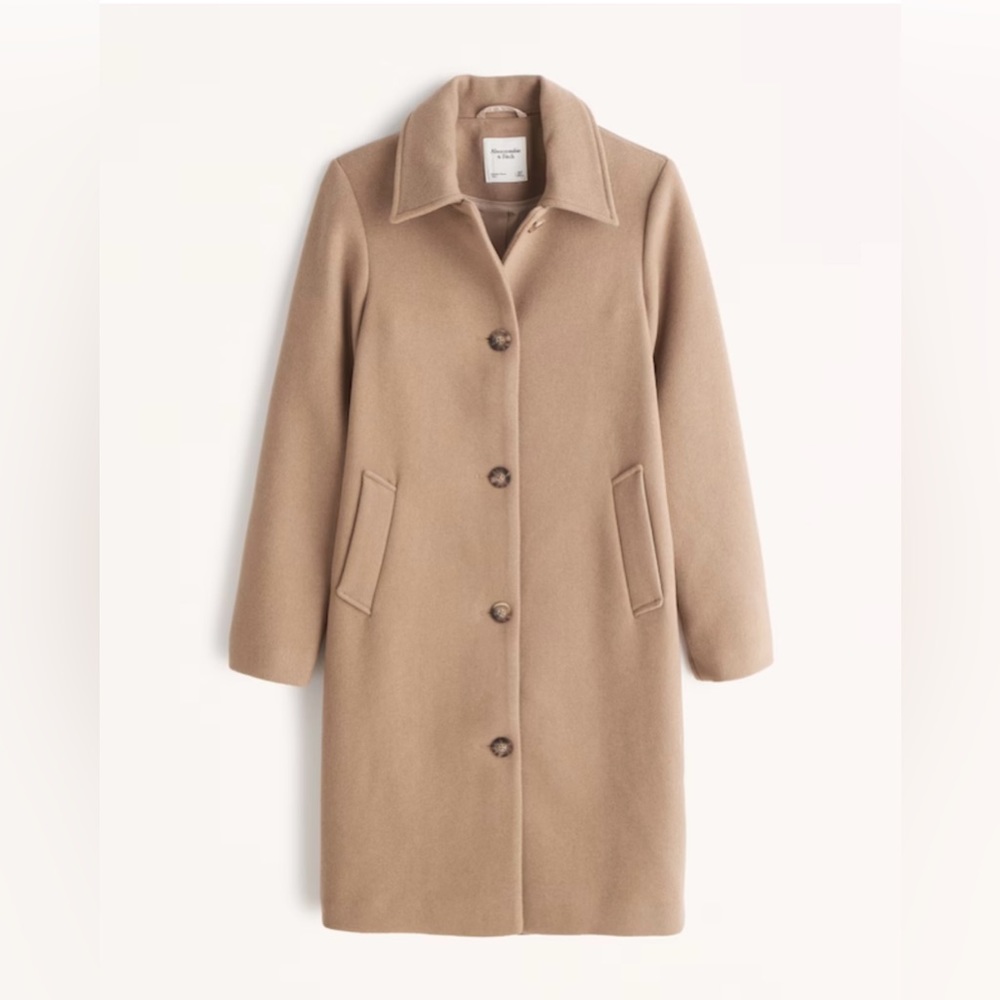 Abercrombie & Fitch Wool Blend Mod Coat
